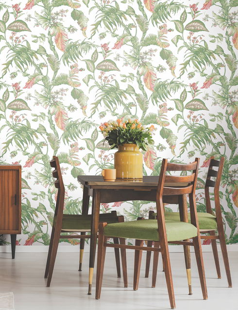 Fiji Garden Pink Peel & Stick Wallpaper