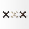 Jax Set of 3 8L x 7W Cast Iron Metal Jacks thumbnail 2