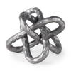 Wilhelm I (Small) 7L x 7W Silver Metal Link Decor Object, Decorative Object by Mercana, 6.69" length x 6.69" width x 6.69" height thumbnail 1