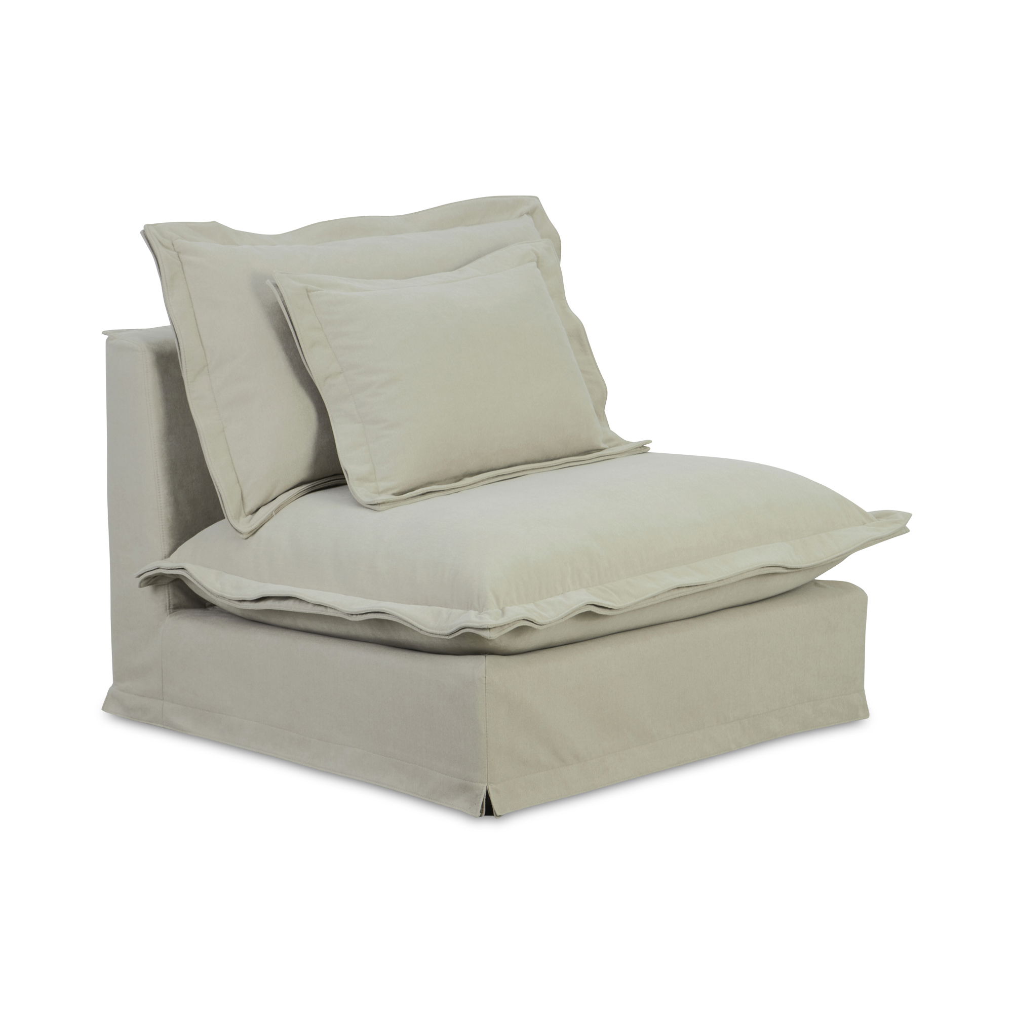 Olivia Slipper Chair Sand large image 