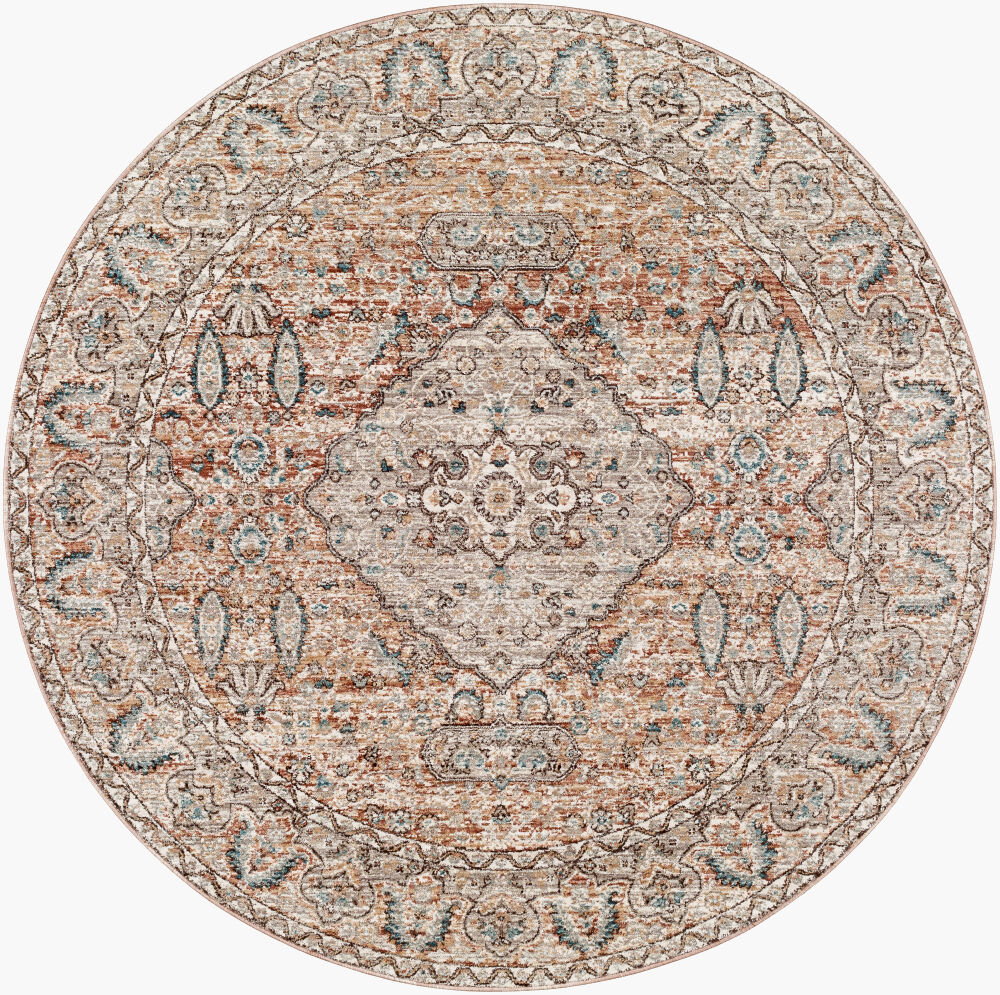 Carlisle Machine Woven Rug, by Surya, 5'2.99" length x 5'2.99" width