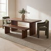 Lila Dining Bench Small Brown, Benche by Moe's Home, 69" width x 18" height x 17" depth thumbnail 8