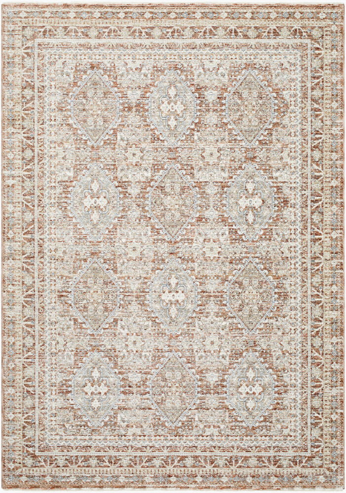 Presidential Machine Woven Rug, by Surya, 8'0.06" length x 3'2.98" width