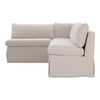 Fable Slipcover Dining Banquette L-shape Beige  100.5in thumbnail 3