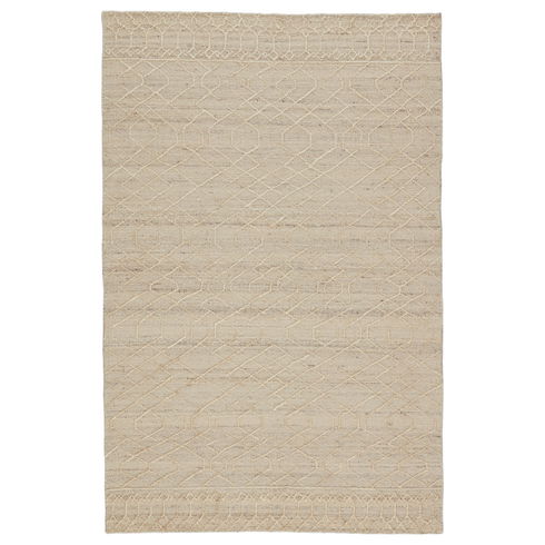 Cecille Handwoven Cotton/Wool/Jute Cream Area Rug