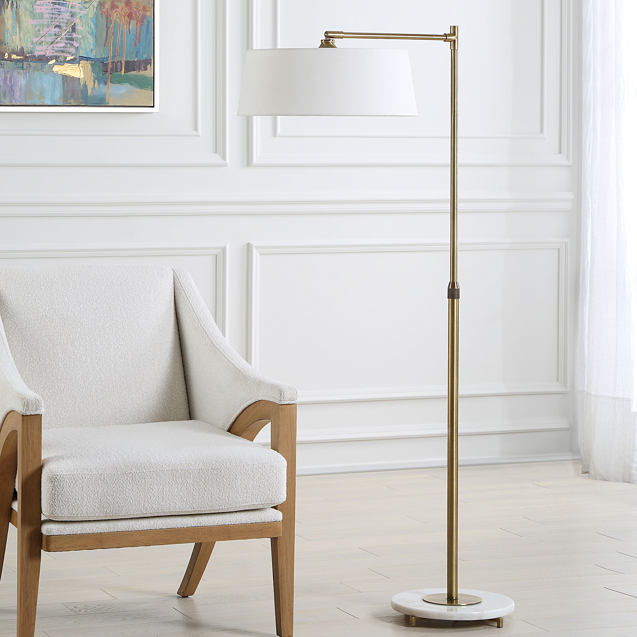 Branch Out Brass Floor Lamp large image 