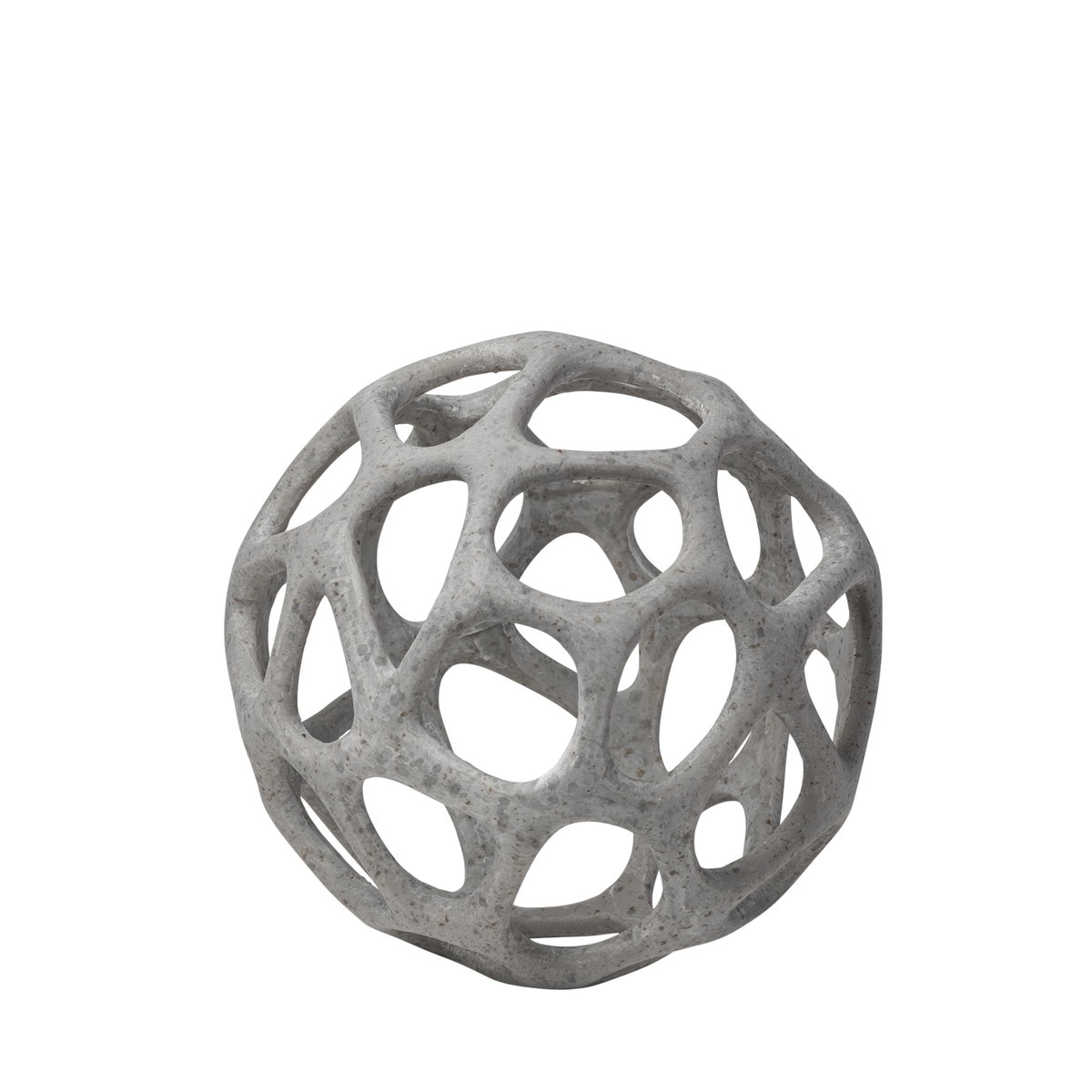 Spiro 6L x 6W Off-White Hollow Decorative Orb, Decorative Object by Mercana, 5.91" length x 5.91" width x 5.91" height View 1