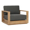 Darlene Outdoor Sofa Chair Charcoal, Accent Chair by Dovetail, 39.37" width x 32" height x 33.46" depth thumbnail 1