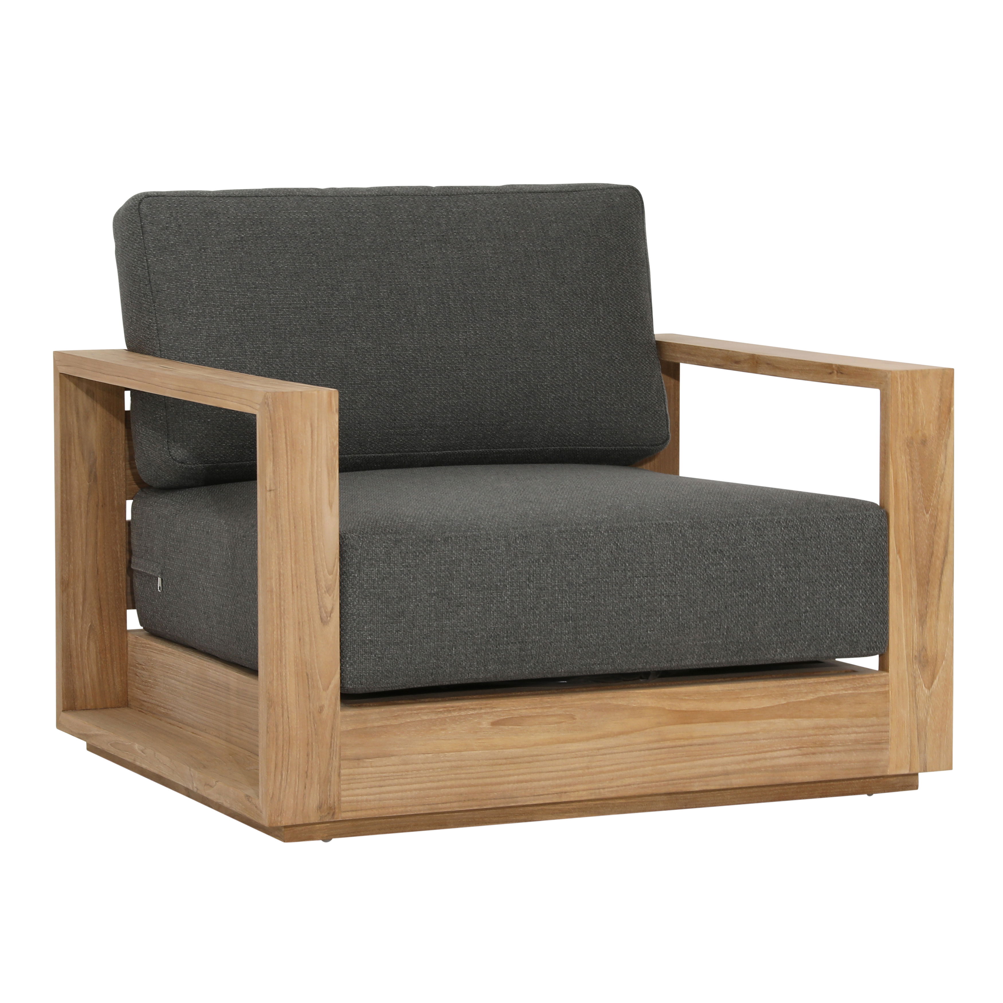 Darlene Outdoor Sofa Chair Charcoal, Accent Chair by Dovetail, 39.45" width x 32.5" height x 33.5" depth View 1