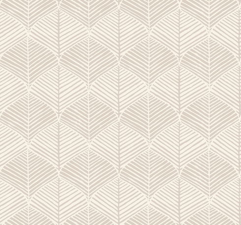 Palm Thatch Grey Wallpaper