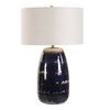 Orleans Blue Glaze Table Lamp, by Uttermost, 18" width x 27.5" height x 18" depth thumbnail 4