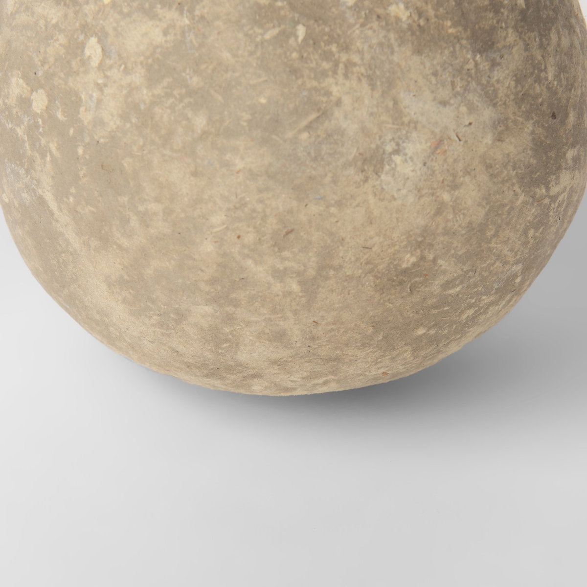Sunita Set of 3 Gray Paper Mache Orbs, Decorative Object by Mercana, 6" length x 6" width x 6" height View 9
