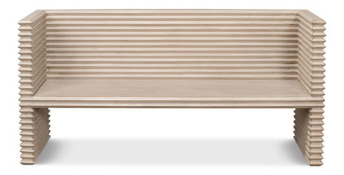 Stacked Bench, Stone Grey