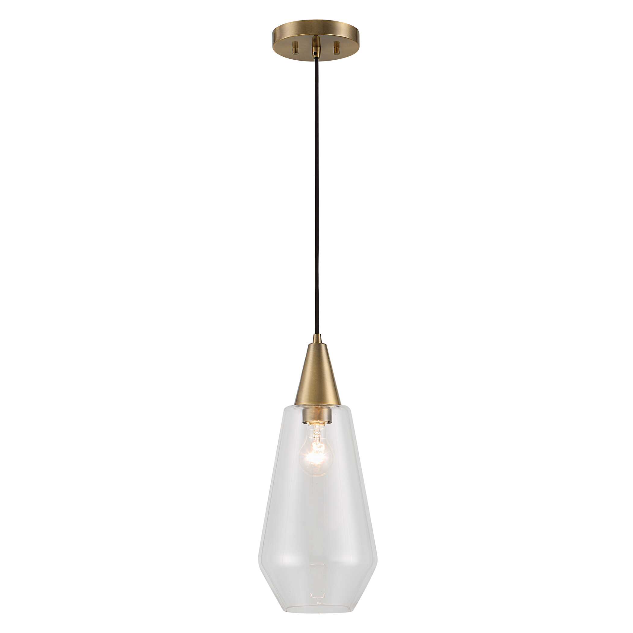 Eichler Antique Brass 1 Light Mini Pendant large image 