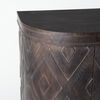 Lennon  Dark Brown Fir Veneer 4 Door Demilune Cabinet thumbnail 8