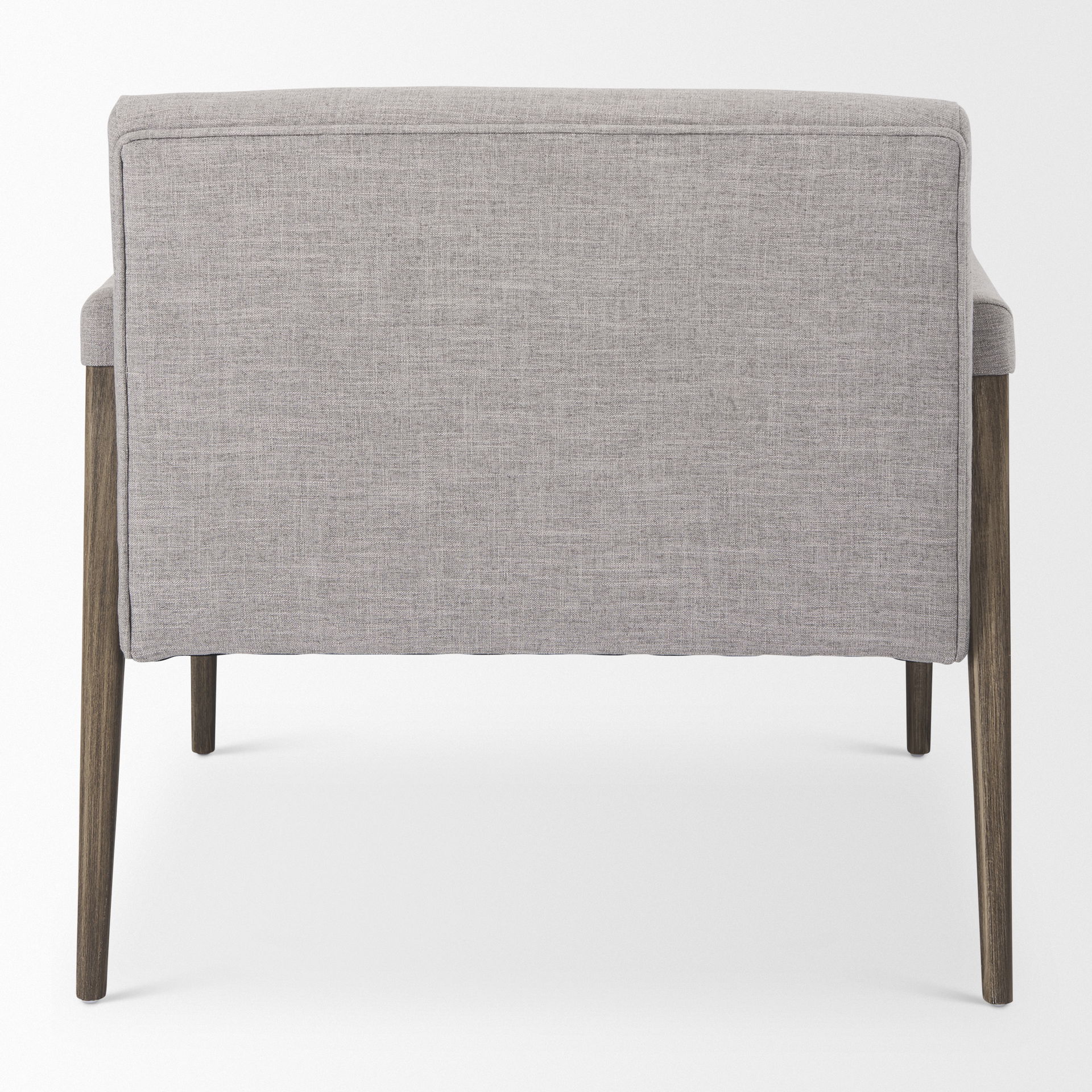 Palisades Gray Fabric with Brown Wood Frame Accent Chair large image 