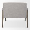 Palisades Gray Fabric with Brown Wood Frame Accent Chair thumbnail 4