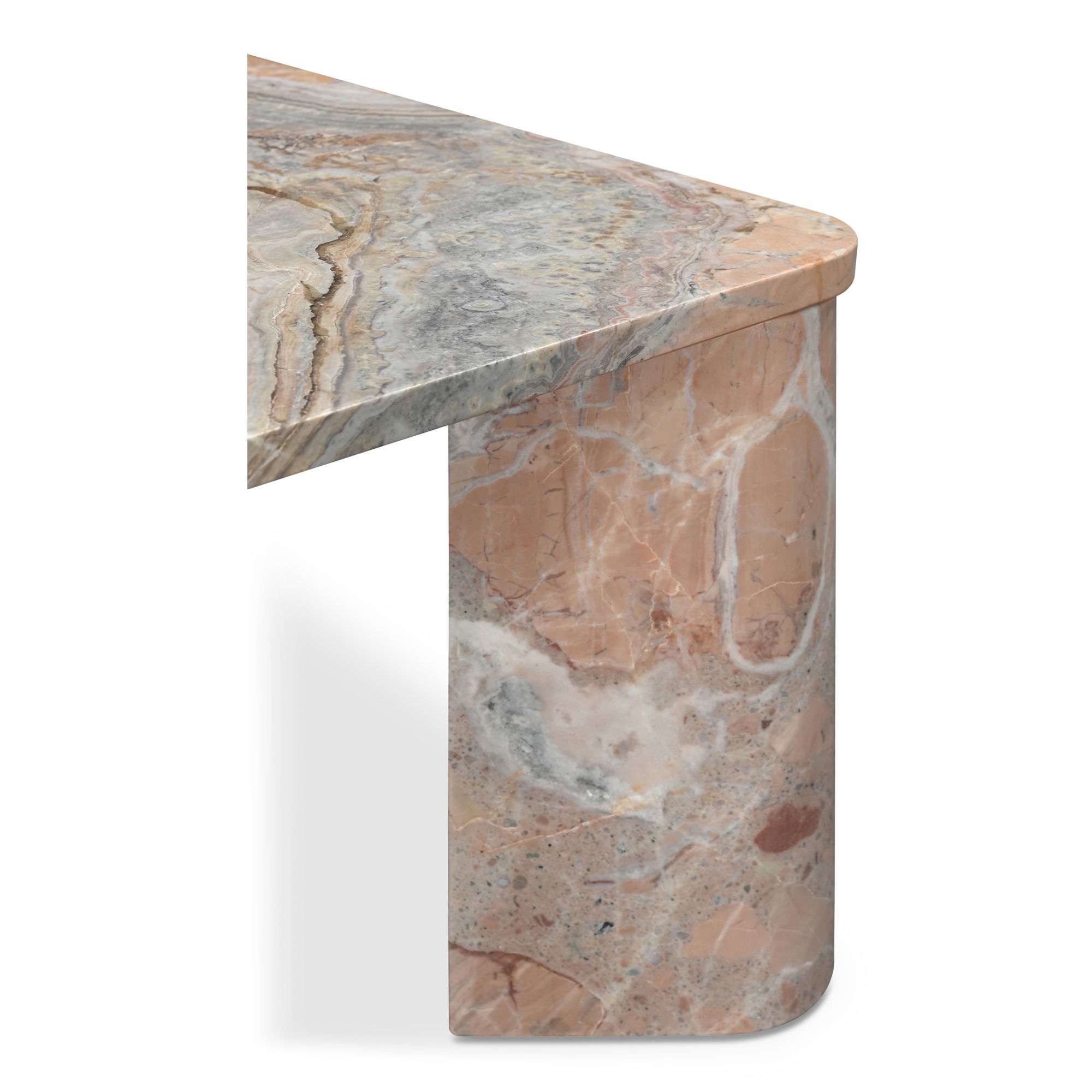 Segment Coffee Table Orange Levante Marble large image 