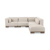 June Dream Modular Sectional Oatmeal, Sectional Sofa by Moe's Home, 115" width x 30" height x 110" depth thumbnail 1
