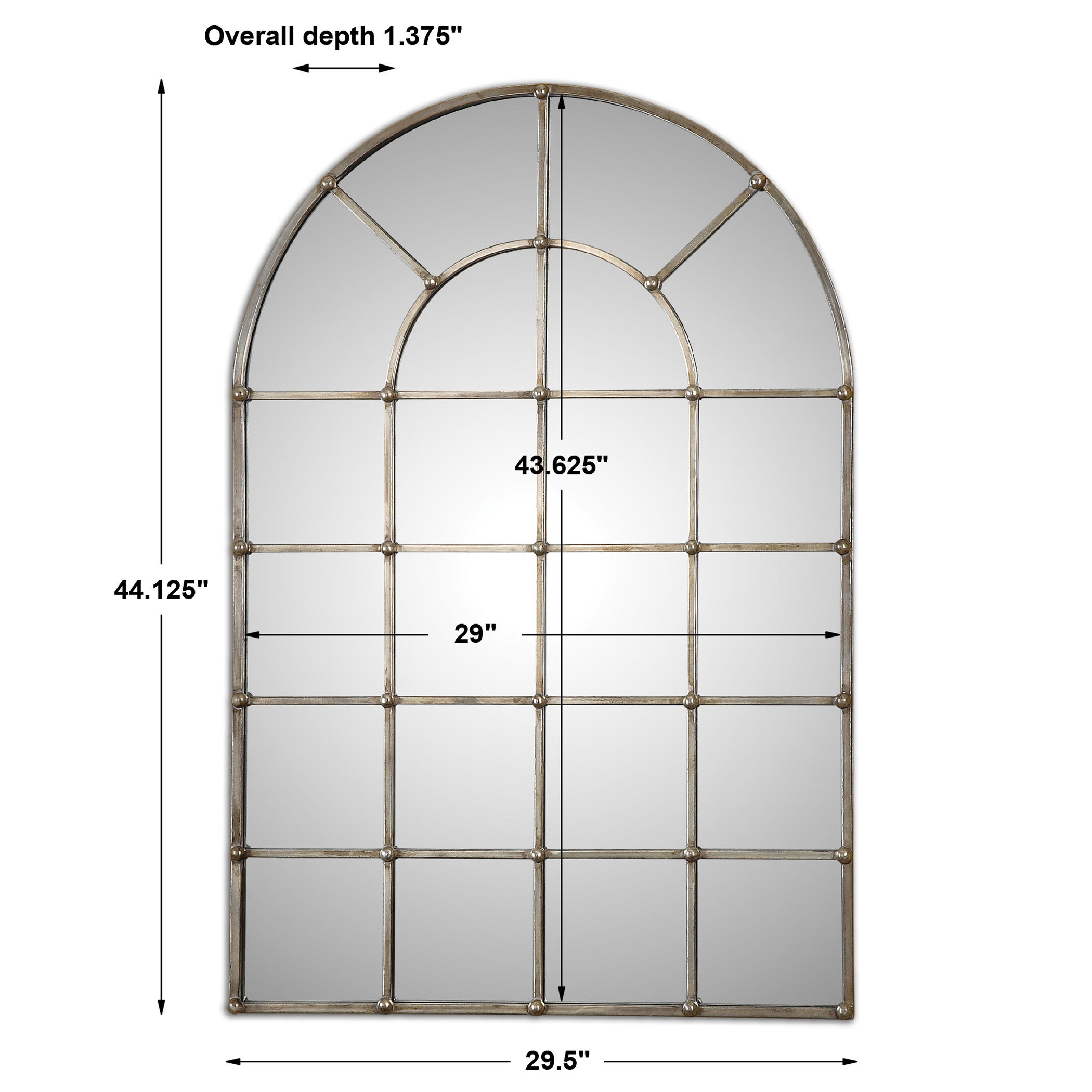 Barwell Arch Window Mirror large image 