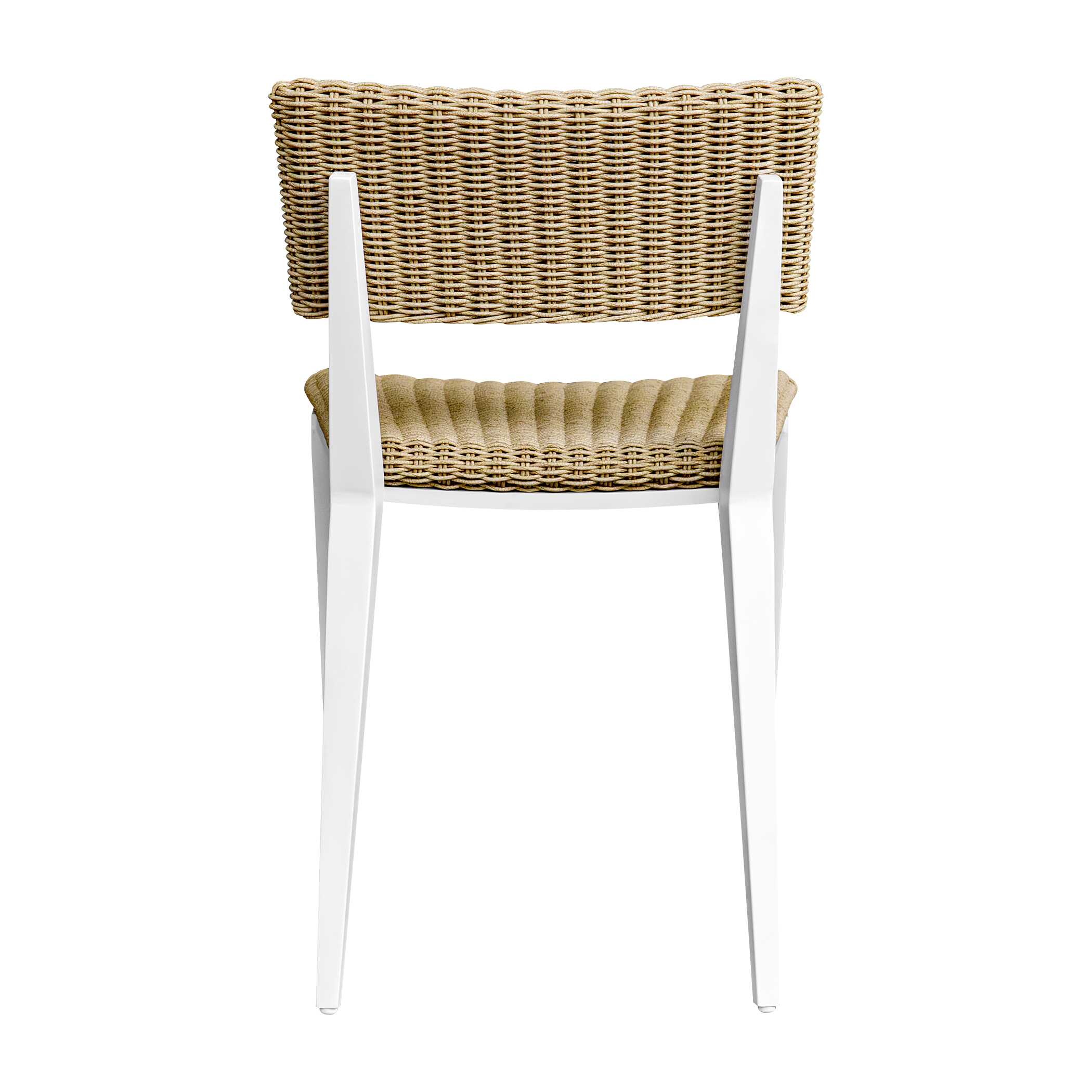 Calbas White Outdoor Dining Chair, Furniture by Uttermost, 19.75" width x 30.75" height x 22.6" depth View 7