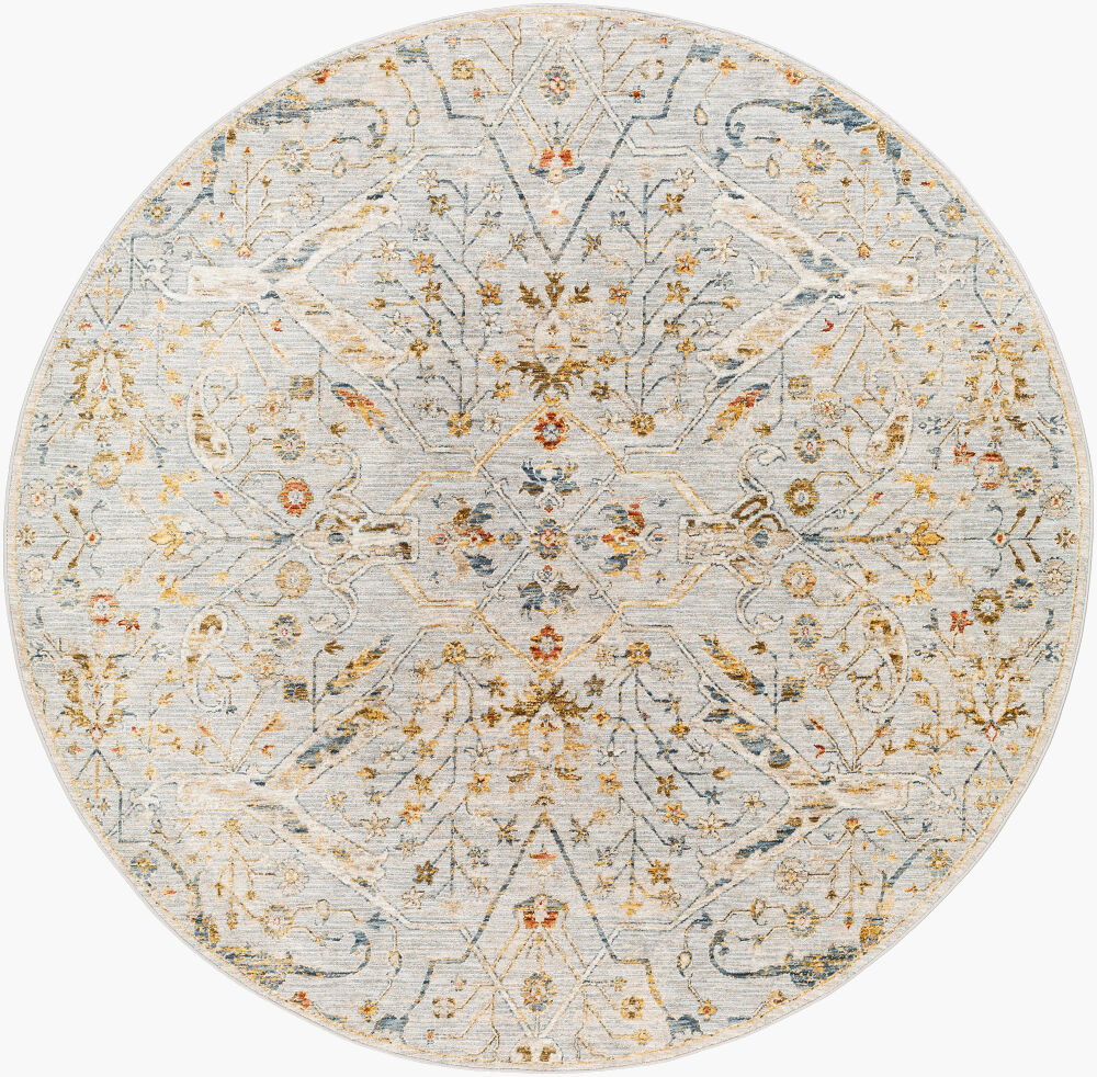 Reina Machine Woven Rug, by Surya, 6'6.74" length x 6'6.74" width