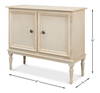2 Door Sideboard  Bright Lime White, by Sarreid, 1'4" length x 3'6" width x 3' height thumbnail 14