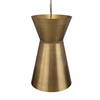 Crocker Brass 1 Light Mini Pendant, Mini Light Pendant by Uttermost, 14.5" width x 23" height x 14.5" diameter x 14.5" depth thumbnail 5