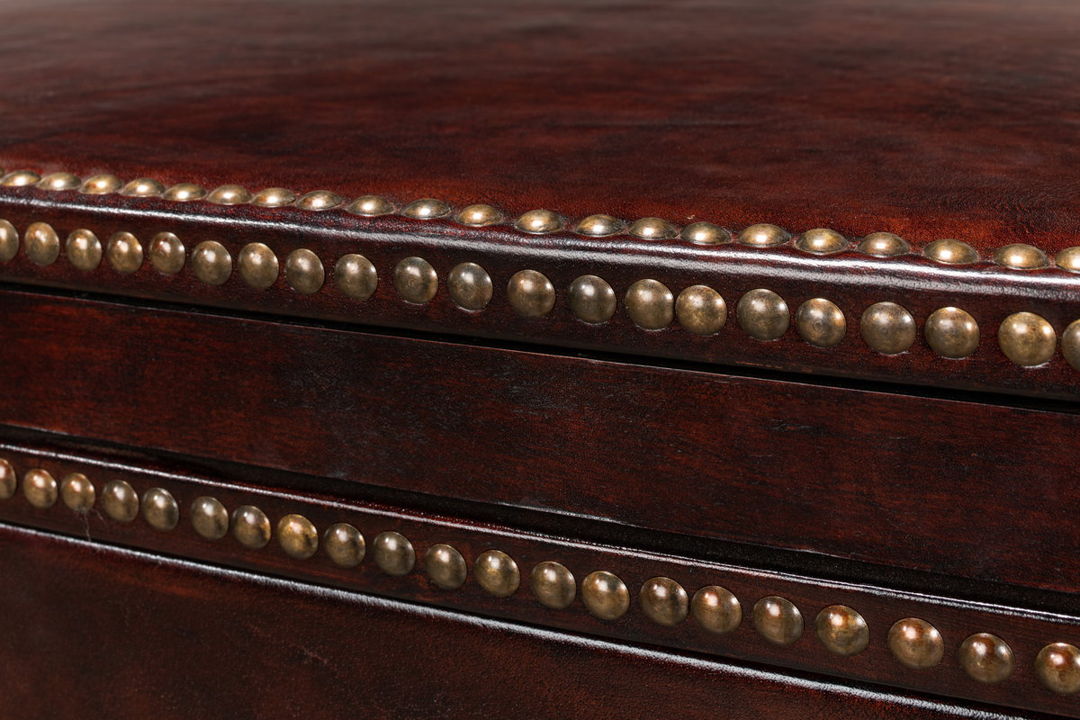 Studded Gentleman's Chest, by Sarreid, 1'8" length x 3'4" width x 2'10" height View 5