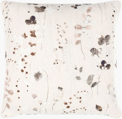 Painterly Florals Accent Pillow