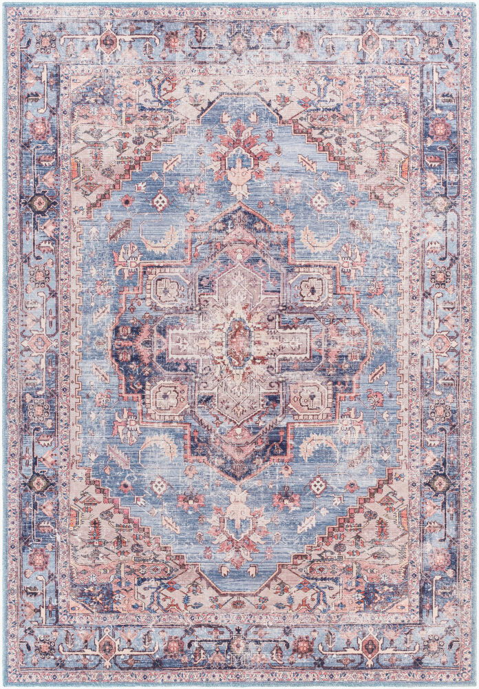 Amelie Machine Woven Rug, by Surya, 7'2.61" length x 5'2.99" width