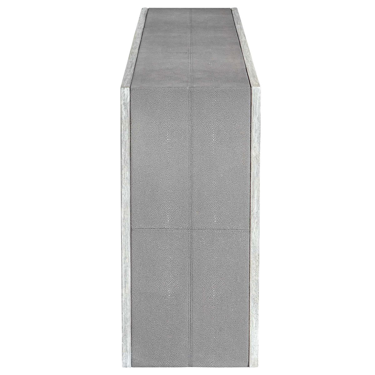 Aerina Aged Gray Console Table, by Uttermost, 60" width x 33" height x 15" depth View 5