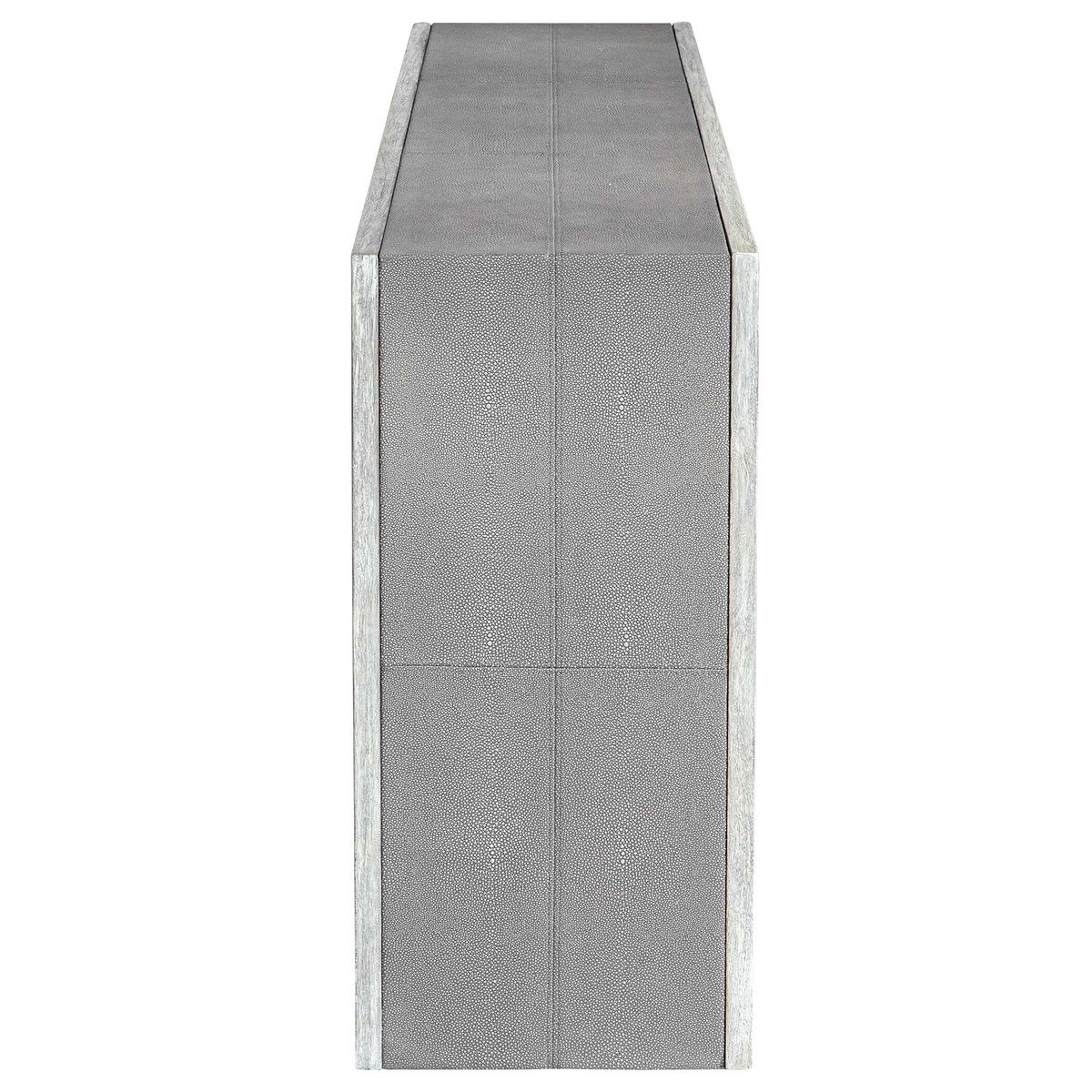Aerina Aged Gray Console Table, by Uttermost, 60" width x 33" height x 15" depth View 5