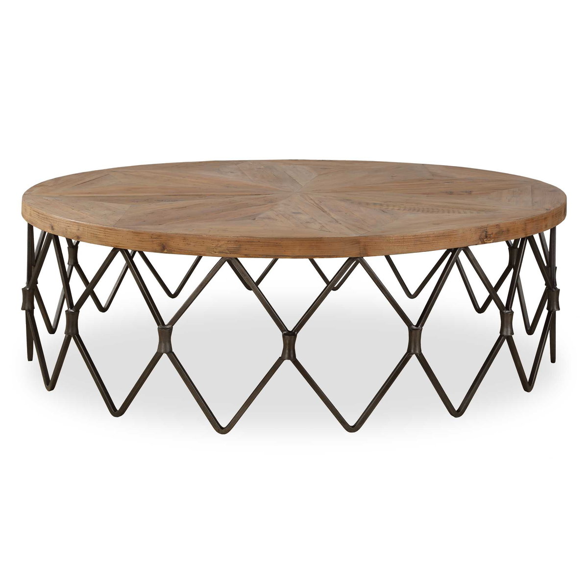 Chain Reaction Wooden Coffee Table, by Uttermost, 54" width x 17" height x 54" depth View 1
