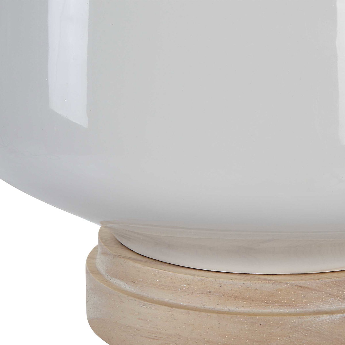 Opal Gloss White Table Lamp, by Uttermost, 17" width x 24.5" height x 17" depth View 8