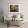 Shima Oval Light Brown Wood with Arched Legs Coffee Table, by Mercana, 48" length x 28" width x 16" height thumbnail 2