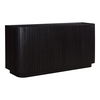 Povera 4 Door Sideboard Black, Cabinets & Sideboard by Moe's Home, 72" width x 32" height x 18" depth thumbnail 3
