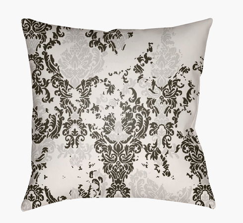 Moody Damask Accent Pillow