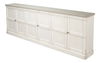 Luciana 6 Wood Dr Buffet,112',Wh/Wh,G.Qz, Cabinets & Sideboard by Sarreid, 112" length x 15" width x 38" height thumbnail 10