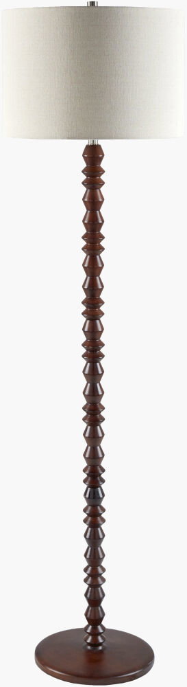 Padauk Accent Floor Lamp, by Surya, 16" width x 61" height
