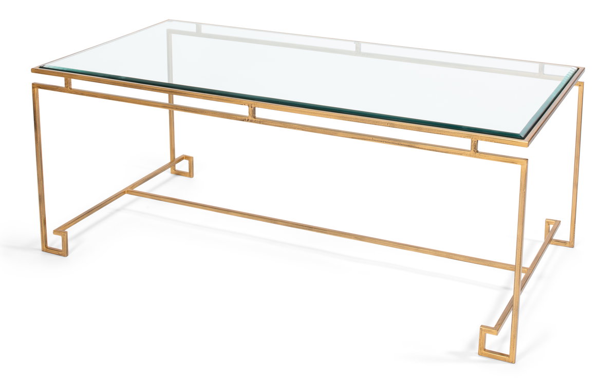 Parallel Lines Coffee Table, by Sarreid, 2' length x 4' width x 1'7" height View 8