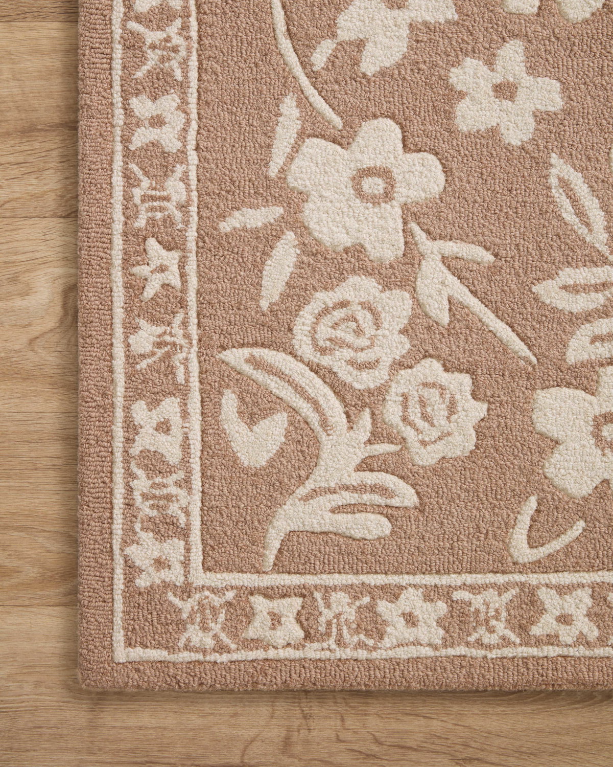 Rifle Paper Co. x Loloi Arboretum Rug, 1'6" length x 1'6" width View 3