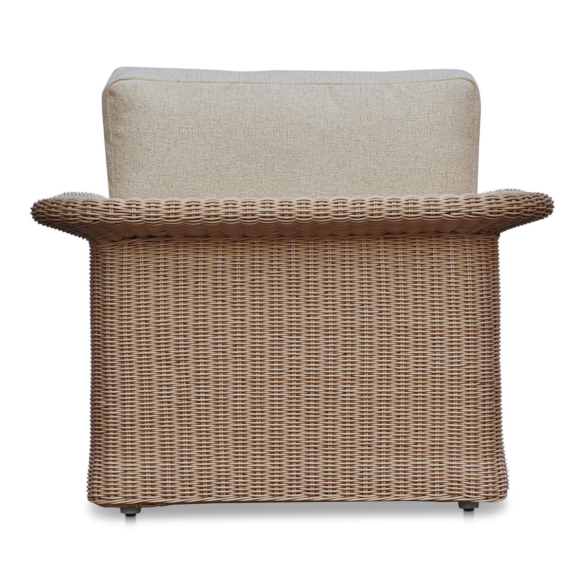 Meredith Outdoor Accent Chair Beige, Outdoor Chair by Moe's Home, 3'3.37" width x 2'6" height x 3'2.43" depth View 4