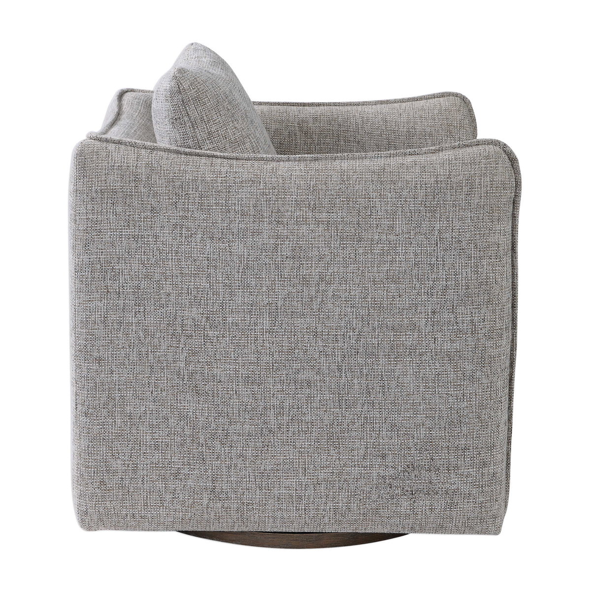 Corben Gray Swivel Chair, Furniture by Uttermost, 30" width x 30" height x 30" depth View 4