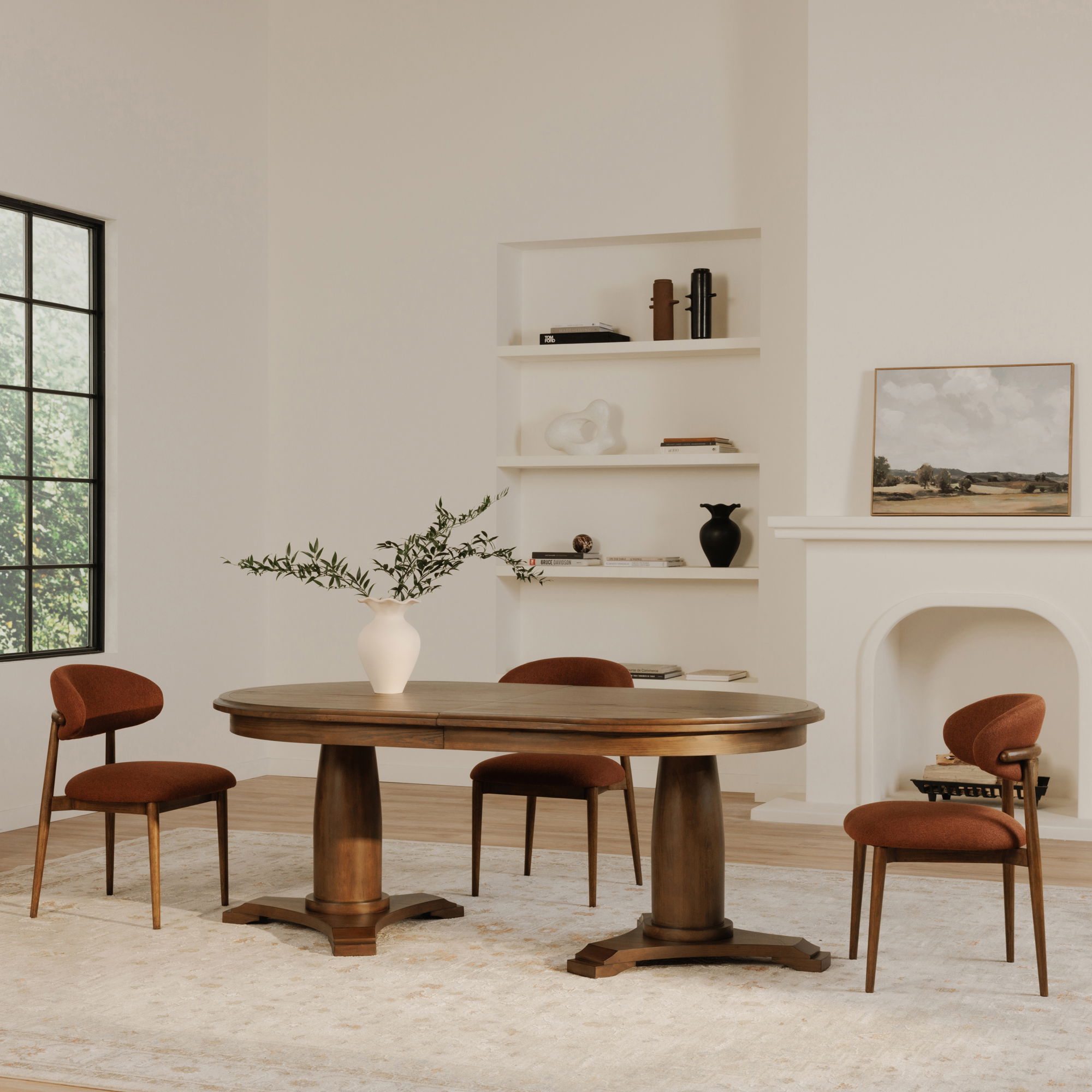 Jamie Extension Dining Table Vintage Brown large image 