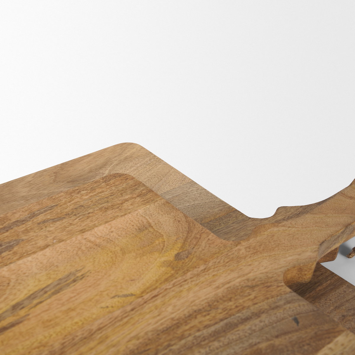 Khana Natural Solid Wood Square Serving Boards, Decorative Tray by Mercana, 29.25" length x 17.25" width x 1.75" height View 5