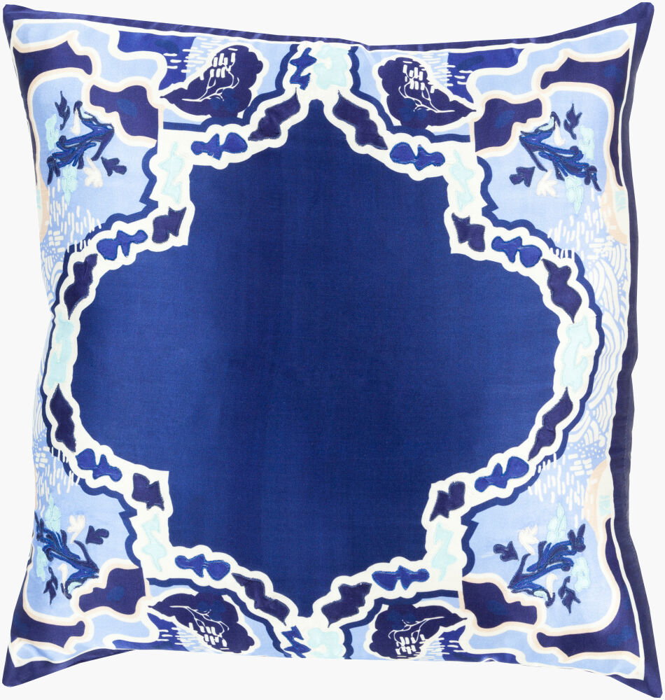 Geisha Accent Pillow Down, Decorative Pillow by Surya, 18" length x 18" width
