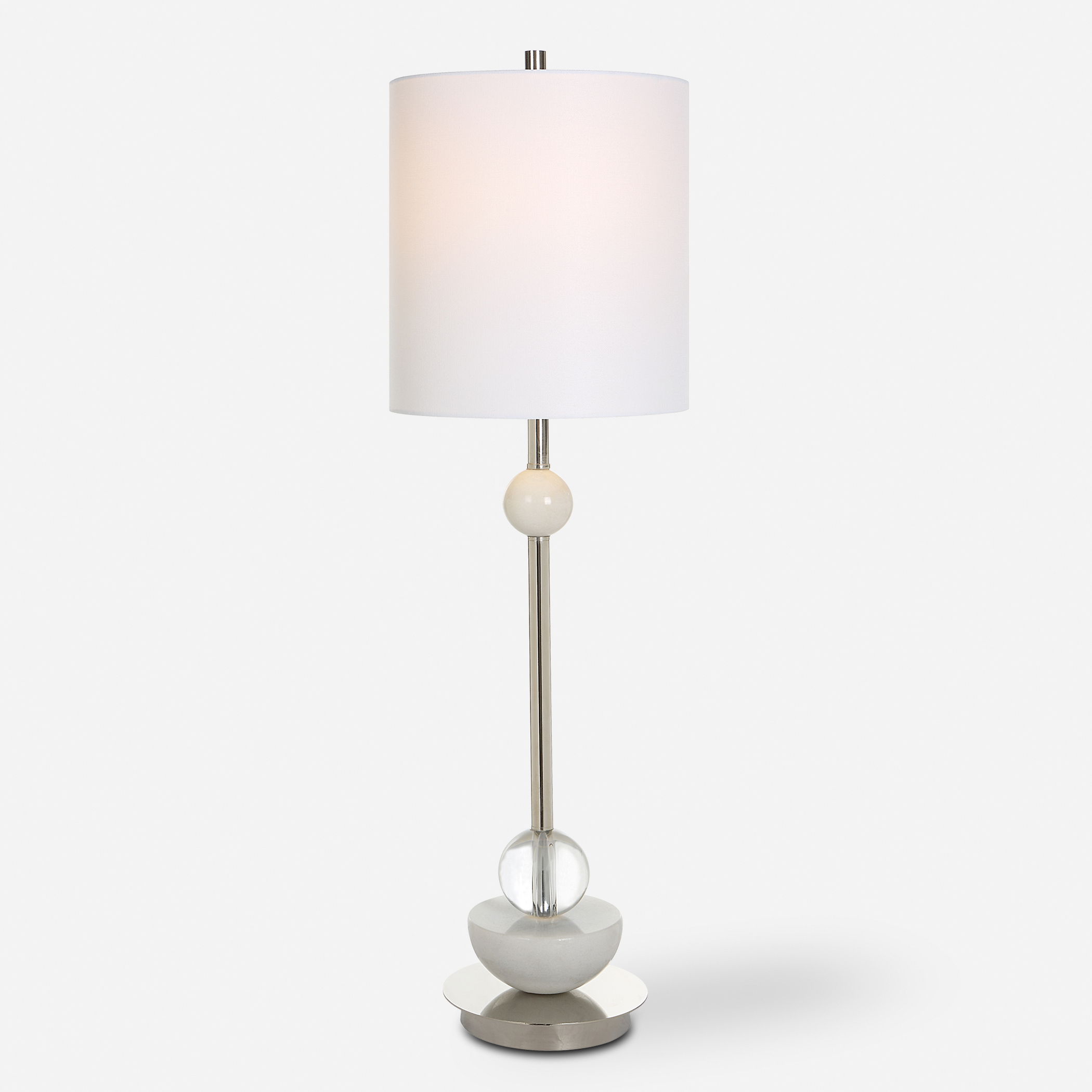 Exposition Nickel Buffet Lamp large image 