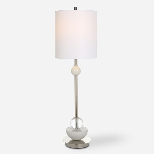 Exposition Nickel Buffet Lamp