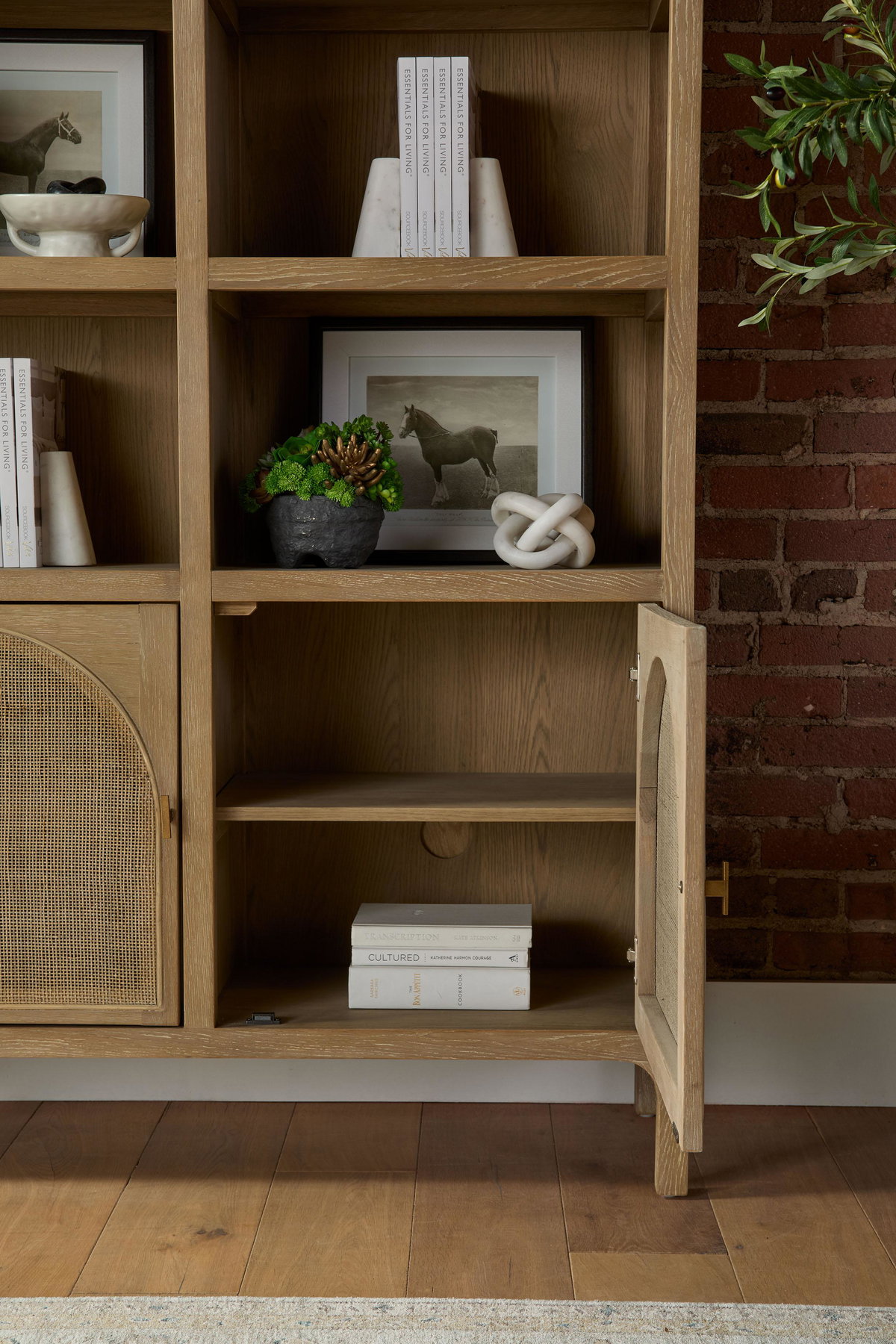 Cane Storage Bookcase, Shelving & Bookcase by Essentials for Living, 49.5" width x 83" height x 16.5" depth View 14